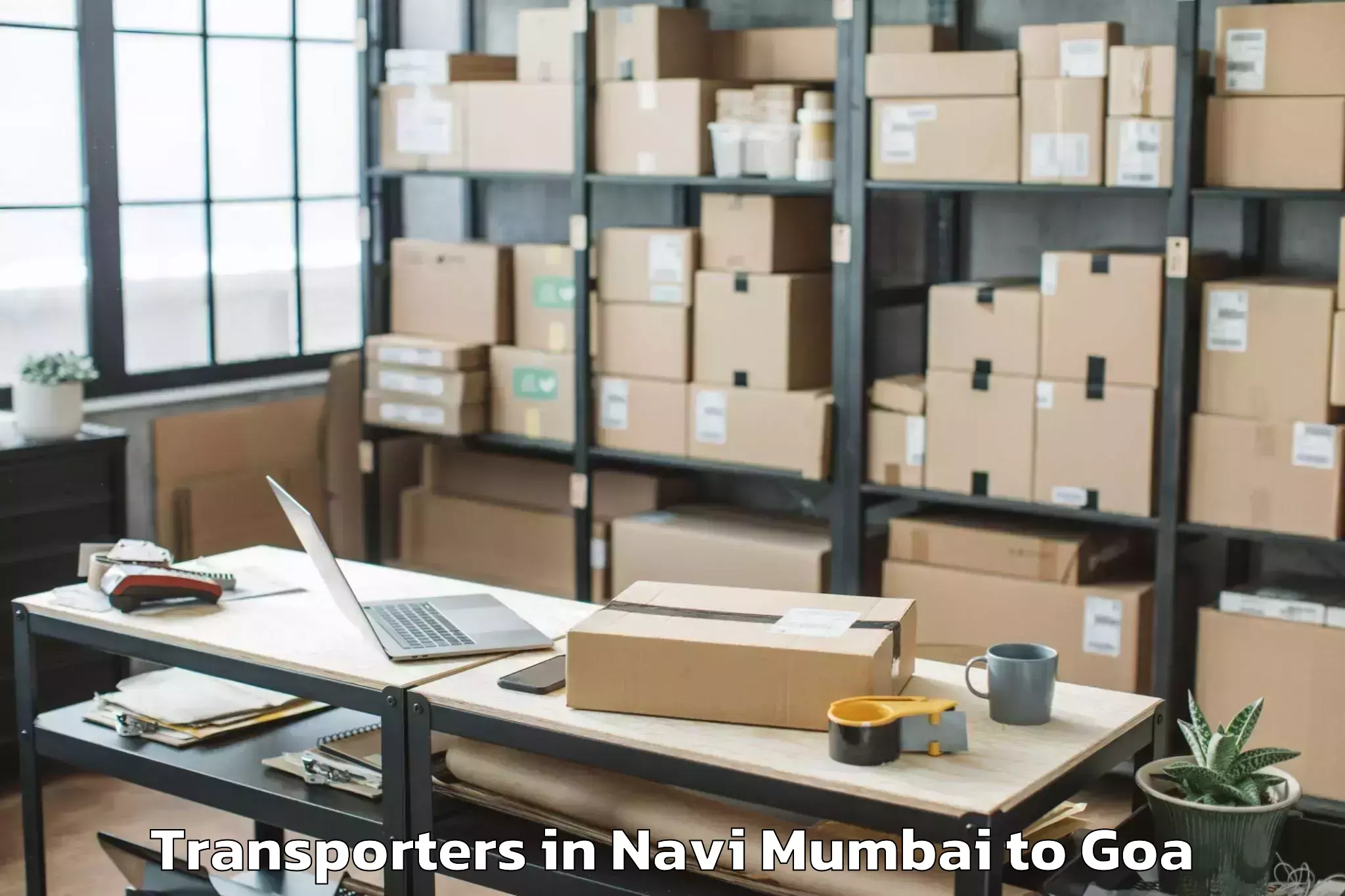 Discover Navi Mumbai to Morjim Transporters